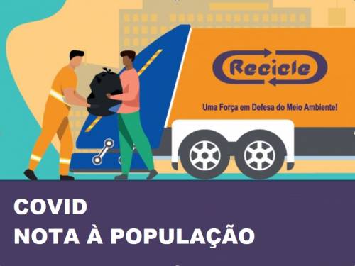 NOTA À POPULAÇÃO - COVID